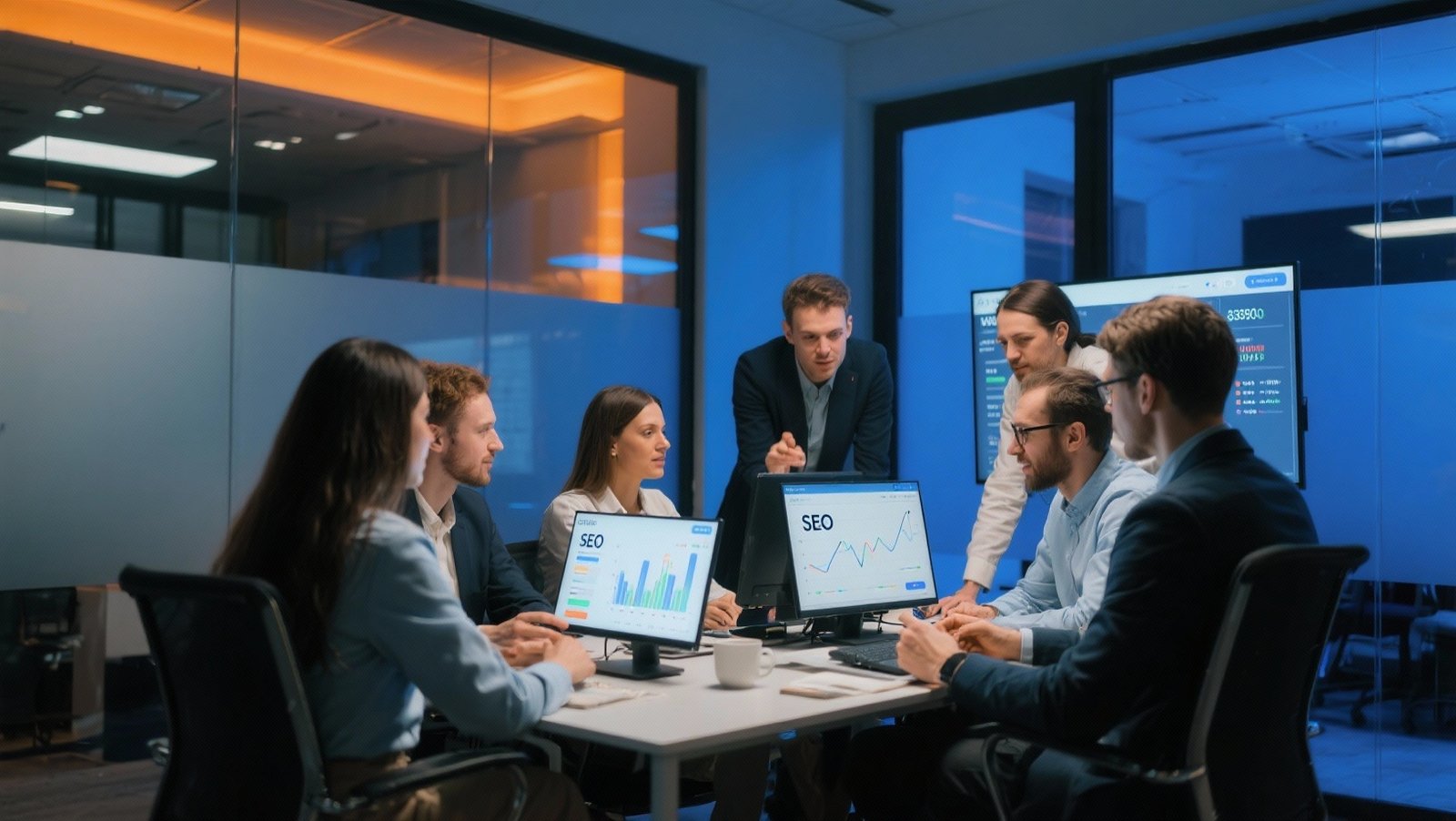 Espace de travail marketing digital